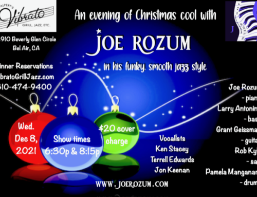 An Evening of Christmas Cool with Joe Rozum on December 8, 2021 @ Vibrato Grill